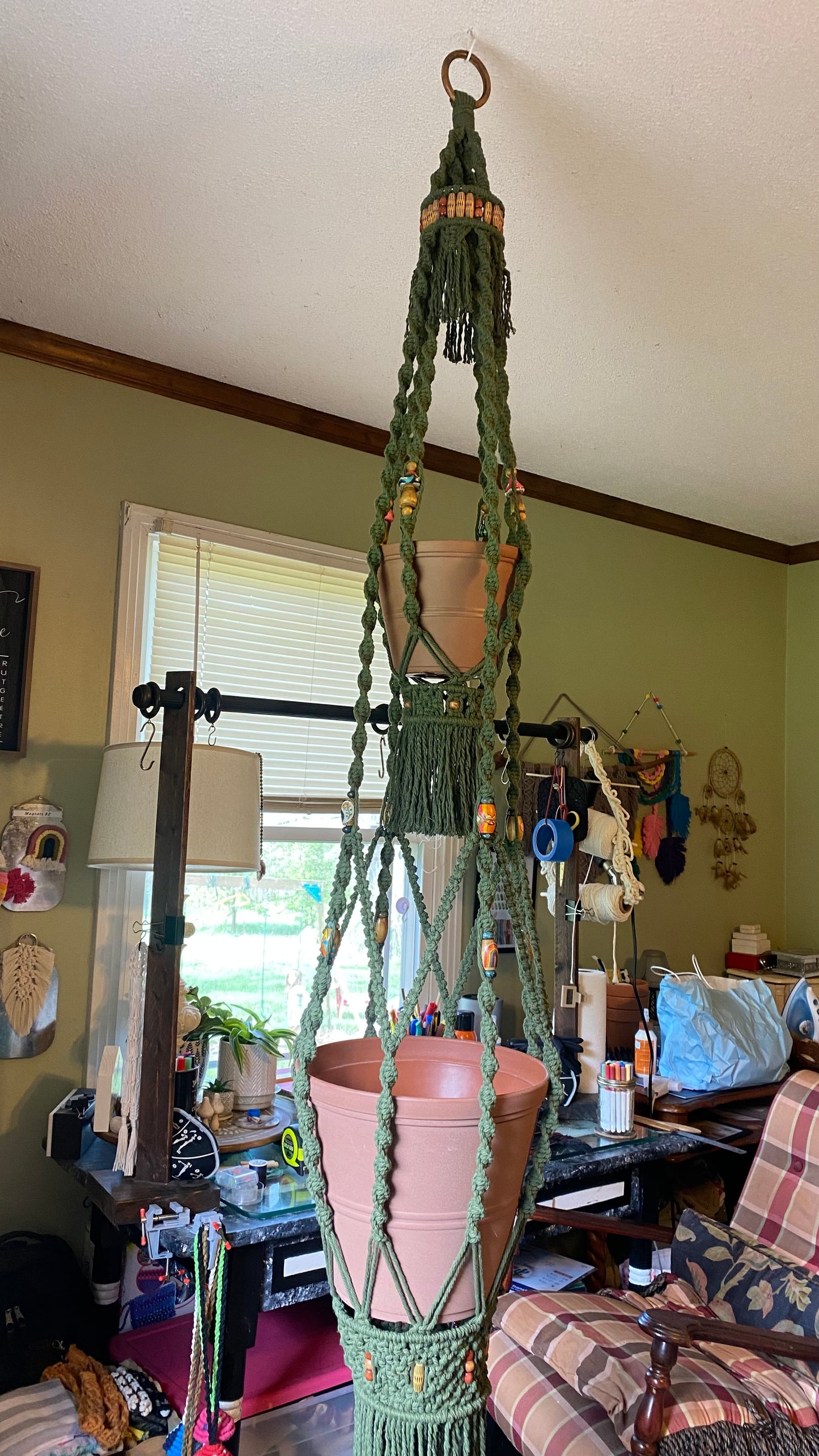 Vintage Double Plant Hanger