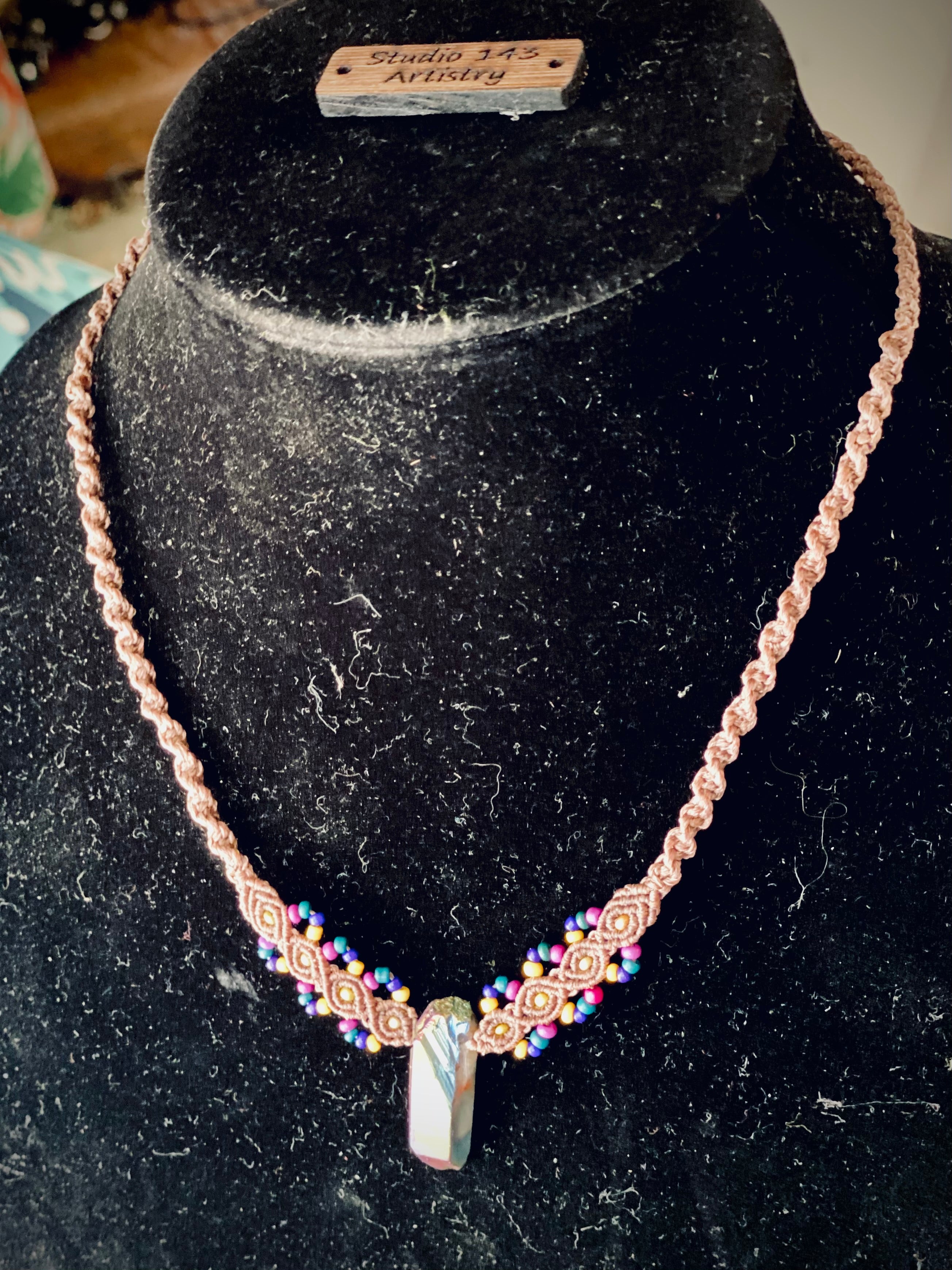 Rainbow Crystal Quartz Necklace – Studio 143 Artistry