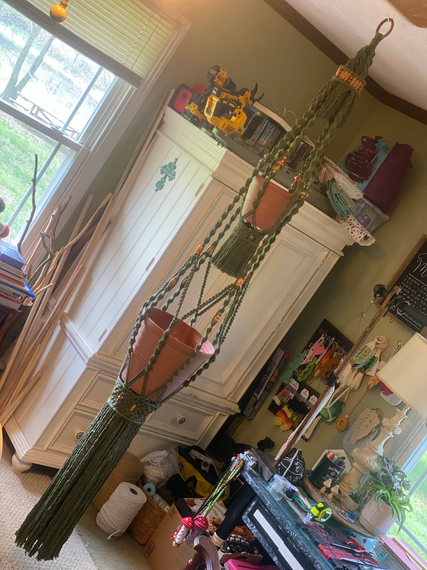 Vintage Double Plant Hanger