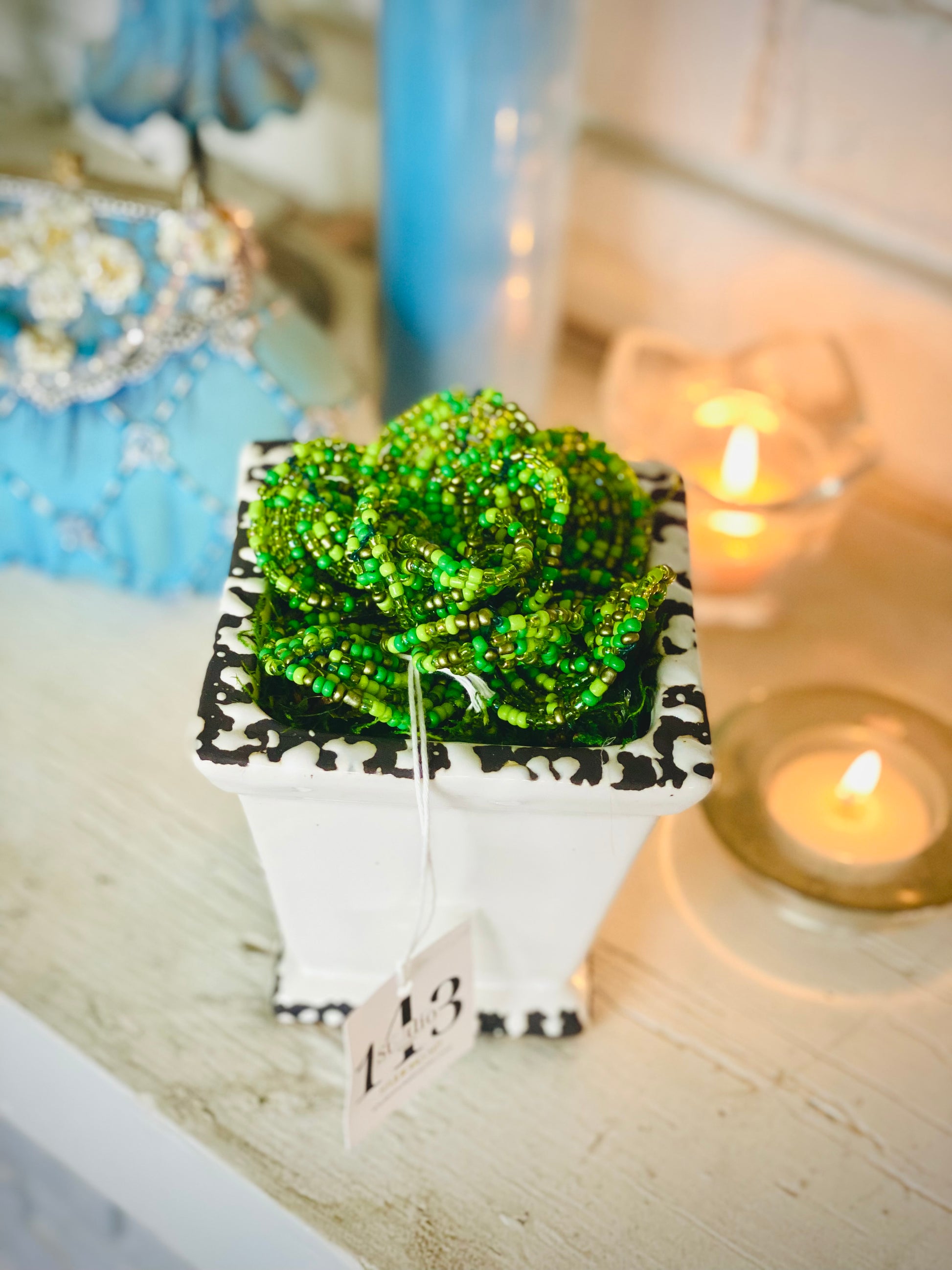 beaded succulents French Beaded Succulent – Studio 143 Artistry