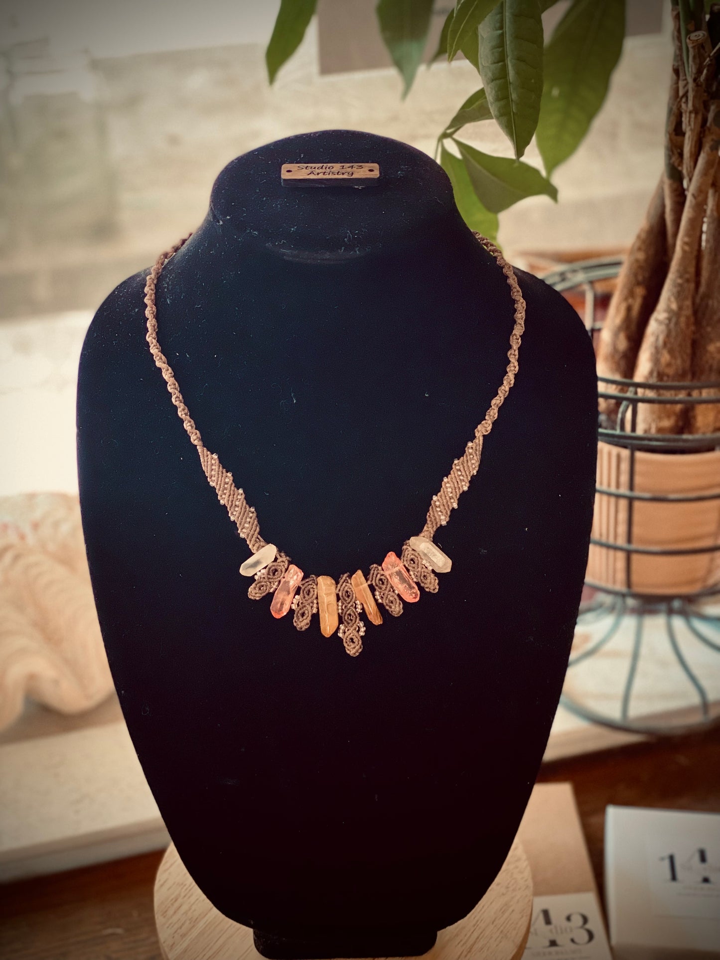 Crystal Crown Necklace